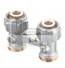 Запорно-присоединительный (ZB) узел Multiflex F прямой, для двухтрубных систем с ВР 1015883