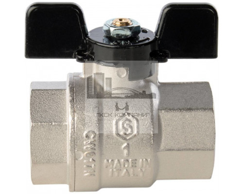 Кран шаровой полнопроходной ВР/ВР 1, ручка бабочка