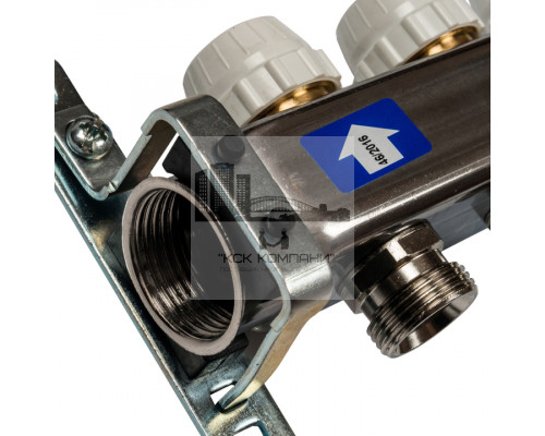 Коллектор из нержавеющей стали с расходомерами на 3 контура SMS 0917 000003