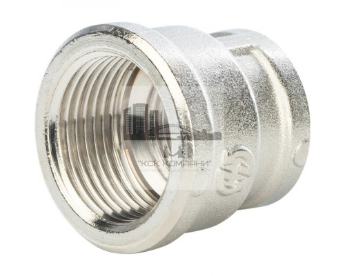 Муфта ВВ переxодная 3/4x1/2, никелированная
