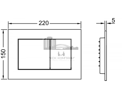 Инсталляция ТЕСЕ K9400413 4 в 1 с панелью смыва, цвет белый, для установки подвесного унитаза (Теце)