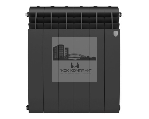 Радиатор биметаллический Biliner 500 x6 Noir Sable, боковое подключение