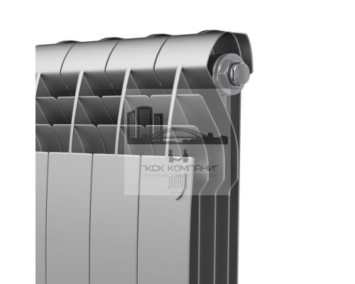 Радиатор биметаллический Biliner 500 x6 Silver Satin, боковое подключение