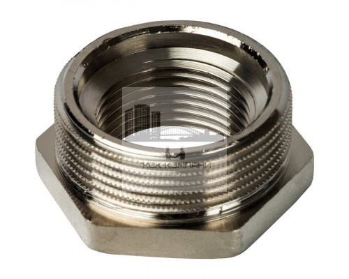 Футорка внутренняя / наружная 1 1/2x1, никелированная