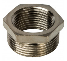 Футорка внутренняя / наружная 1 1/2"x1 1/4", никелированная