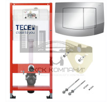Инсталляция ТЕСЕ K9400405 4 в 1 с панелью смыва, для установки подвесного унитаза (Теце)