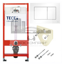 Инсталляция ТЕСЕ K9400413 4 в 1 с панелью смыва, цвет белый, для установки подвесного унитаза (Теце)