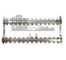 Коллектор из нержавеющей стали без расходомеров на 13 контуров SMS 0922 000013 