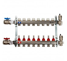 Коллектор из нержавеющей стали с расходомерами на 8 контура SMS 0917 000008 