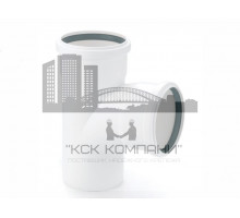 Крестовина тройник  Raupiano Plus 110х110мм 87° для систем внутренней канализации 