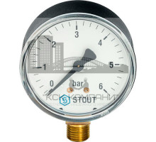 Манометр радиальный 50 мм 6 бар 1/4 