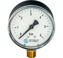 Манометр радиальный 50 мм 6 бар 1/4 