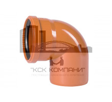 Отвод d110 мм 90° для наружной канализации