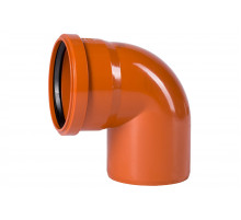 Отвод d110 мм 90° для наружной канализации