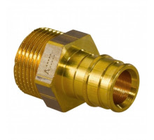 Переходник 1033437 Q&E с наружной резьбой латунь 20x1/2" НР (Упонор)