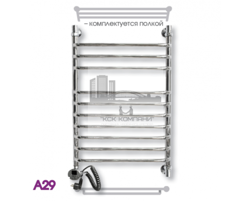 Полотенцесушитель электрический ЭРАТО А29 ВП 1200x500, с верхней полкой (Erato)