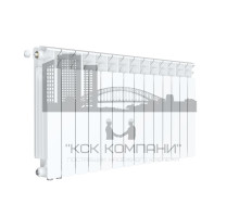 Радиатор биметаллический Base VENTIL 500 x14, нижнее левое/правое подключение 