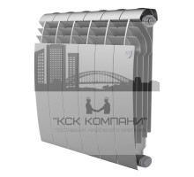 Радиатор биметаллический Biliner 500 x6 Silver Satin, боковое подключение