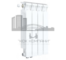 Радиатор биметаллический Monolit Ventil 500 x4, нижнее левое/правое подключение 