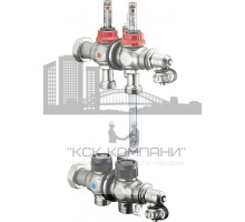 Распределительная гребенка "Multidis SF" со встроенными ротаметрами на 2 контуров 1404352, нержавеющая сталь 