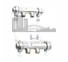 Распределительный коллектор  HLV на 2 группы нержавеющая сталь 11102021001 