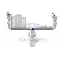 Сифон для раковины двойной MRSK5-AB 