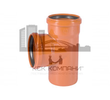 Тройник d110 мм 90° для наружной канализации