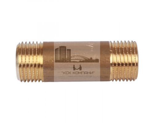 Удлинитель латунный резьбовой НН 1/2x60 мм