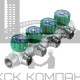 Коллектор  FK 3824 3412TP регулирующий проходной ВР-НР 3/4х1/2 с 4 отводами