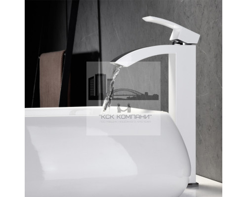 Смеситель GB3007 для раковины, хром/белый