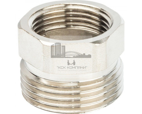 Разъемное соединение внутренняя / наружная 3/4 (американка) уплотнение под гайкой никелированное