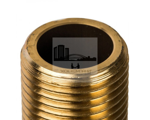 Сгон латунный резьбовой 1x100 мм