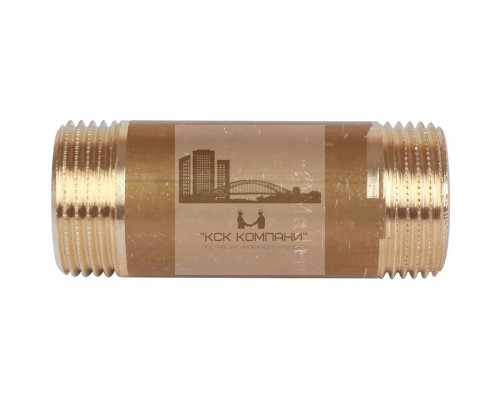 Удлинитель латунный резьбовой НН 1x80 мм