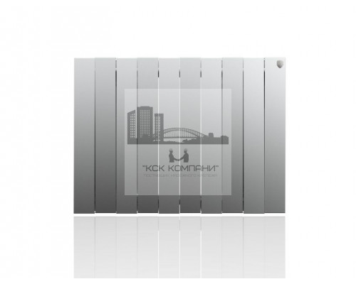 Радиатор биметаллический Pianoforte 500 x10 Silver Satin, боковое подключение