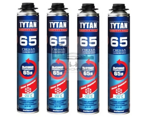 Монтажная пена Tytan 65 UNI 750 мл зимняя (профессиональная)