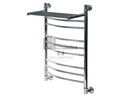 Водяной полотенцесушитель Arc ЛД (г2) ВП 800x600 9 с полкой