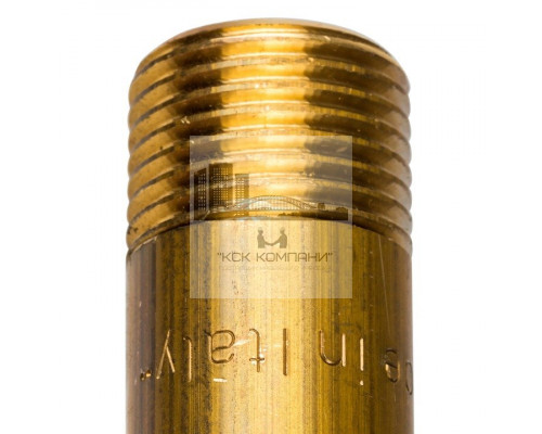 Сгон латунный резьбовой 1x100 мм