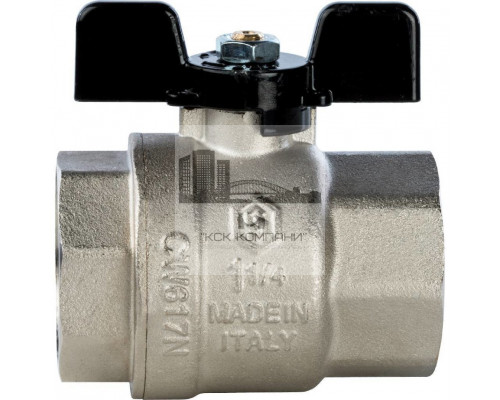 Кран шаровой полнопроходной ВР/ВР 1 1/4, ручка бабочка