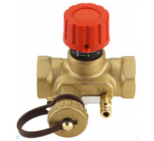 Клапан балансировочный ручной латунь MNT Ду 20 Ру16 ВР Kvs-2.5м3/ч с изм/нип  003Z2332