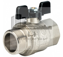 Кран шаровой полнопроходной ВР/НР 1 1/4", ручка бабочка 