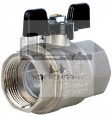 Кран шаровой полнопроходной ВР/ВР 1 1/4", ручка бабочка 