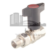 Кран шаровый 1 1/4" НГ с американкой маховик пластмассовый 1075710 