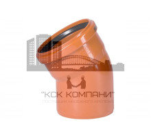 Отвод d110 мм 30° для наружной канализации