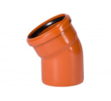 Отвод d110 мм 30° для наружной канализации