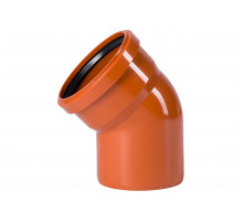 Отвод d110 мм 45° для наружной канализации