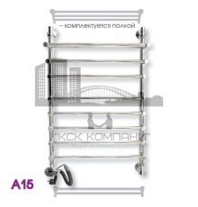Полотенцесушитель электрический ЭРАТО А15 ВП 500x500, с верхней полкой (Erato)