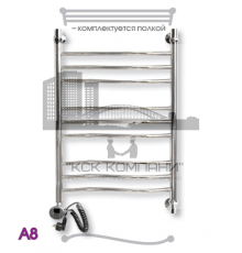 Полотенцесушитель электрический ЭРАТО А8 ВП 1200x600, с верхней полкой (Erato)