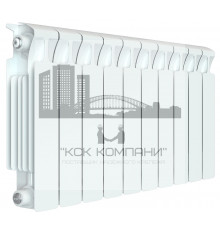 Радиатор биметаллический Monolit 350 x10, боковое подключение 