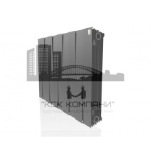 Радиатор биметаллический Pianoforte 500 x10 Noir Sable, боковое подключение