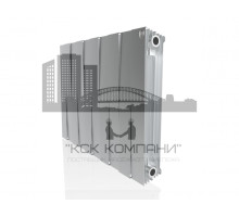 Радиатор биметаллический Pianoforte 500 x10 Silver Satin, боковое подключение